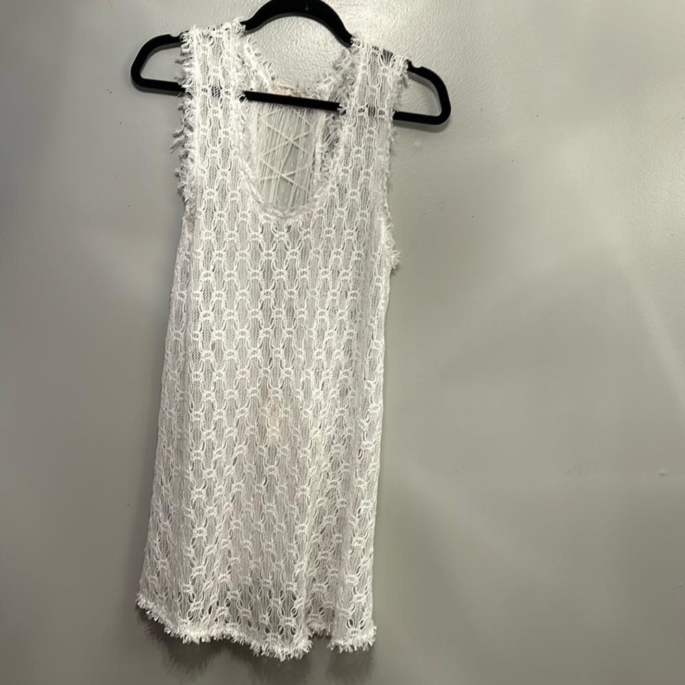 Crochet and lace blouse
